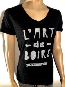 T-shirt "L'art de boire sans déboire" pour femme